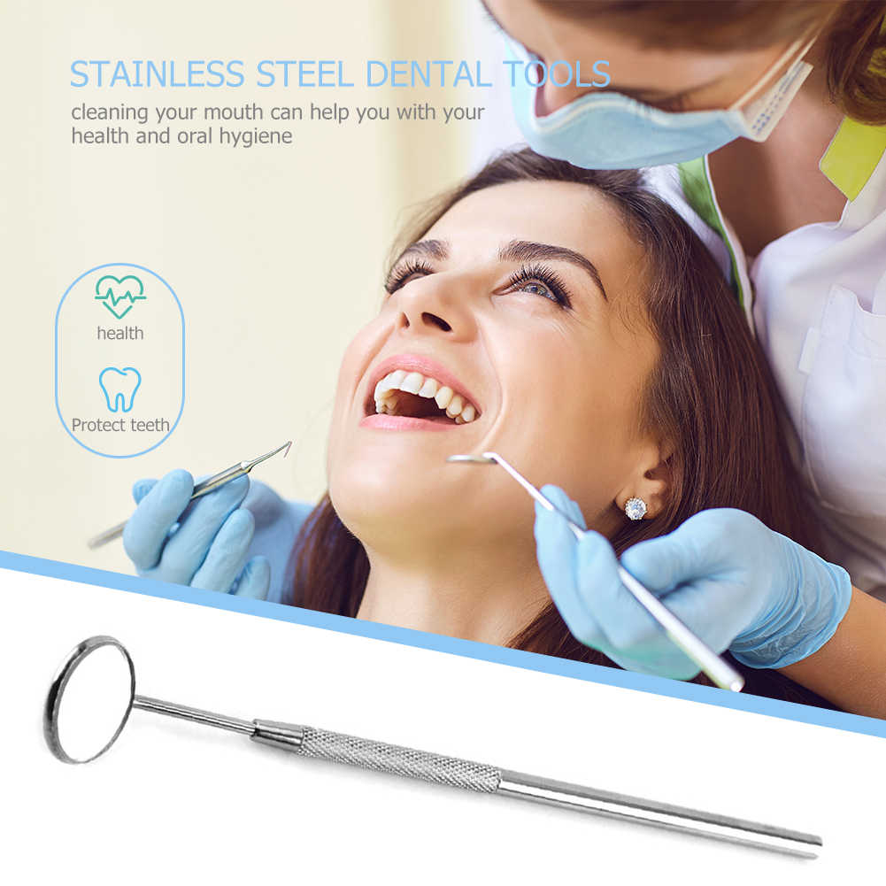 Kotyreds Stainless Steel Dentist Mirror Oral Teeth Check Mirror Dental Tools  (Short) 